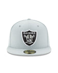 Las Vegas Raiders Snow Grey 59Fifty Fitted Hat