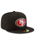 San Francisco 49ers Black 59Fifty Fitted Hat