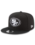San Francisco 49ers Black On White NFL Basic 9Fifty Snapback