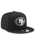 San Francisco 49ers Black On White NFL Basic 9Fifty Snapback
