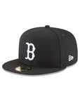 Boston Red Sox Black on White 59Fifty Fitted