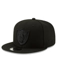 Las Vegas Raiders Black On Black NFL 9Fifty Snapback