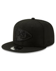 New Era Kansas City Chiefs NFL Black On Black 9Fifty Snapback