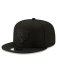 Chicago Bears Head Black On Black NFL 9Fifty Snapback