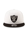 Las Vegas Raiders 2 Tone White Black 9Fifty Snapback
