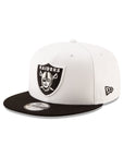 Las Vegas Raiders 2 Tone White Black 9Fifty Snapback