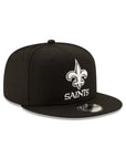 New Orleans Saints Black On White NFL Basic 9Fifty Snapback