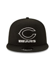 Chicago Bears Black On White NFL 9Fifty Snapback