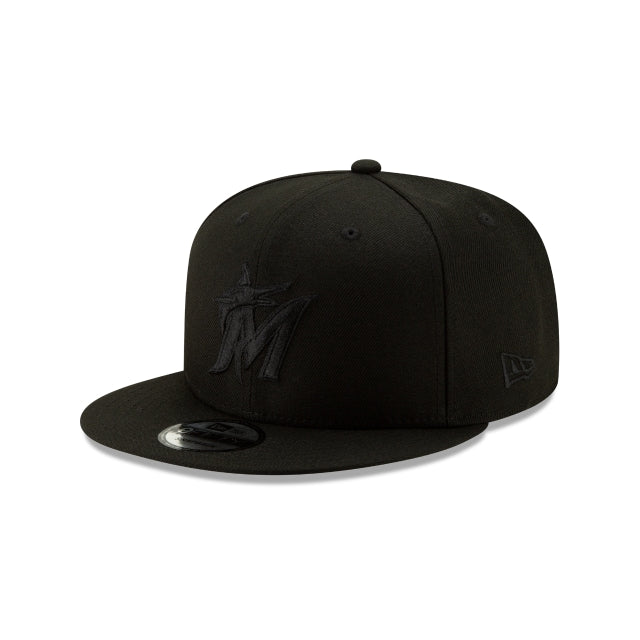 Miami Marlins Black on Black 9Fifty Snapback – CROWN MINDED
