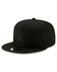 Miami Marlins Black on Black 9Fifty Snapback