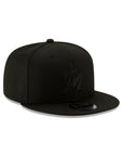 Miami Marlins Black on Black 9Fifty Snapback