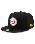 Pittsburgh Steelers Black NFL 59Fifty Fitted
