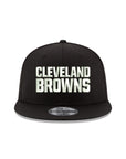 Cleveland Browns Black on White NFL 9Fifty Snapback