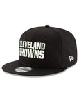 Cleveland Browns Black on White NFL 9Fifty Snapback