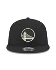 Golden State Warriors Black on White 9Fifty NBA Snapback