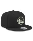 Golden State Warriors Black on White 9Fifty NBA Snapback