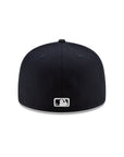 San Diego Padres MLB Navy on White 59Fifty Fitted Hat