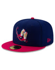 Pointy Botas De Amarillo Copa de la Diversion 2 Tone Milb 59Fifty Fitted Hat