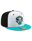 Mariachis De Nuevo Mexico Tiffany Blue White & Black Milb 59Fifty Fitted Hat