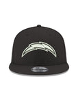 Los Angeles Chargers Black On White NFL 9Fifty Snapback