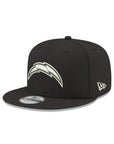 Los Angeles Chargers Black On White NFL 9Fifty Snapback