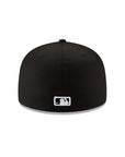 Boston Red Sox Black on Black White Outline 59Fifty Fitted