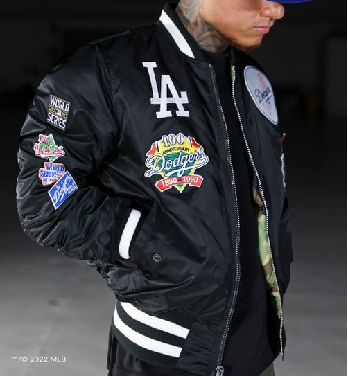 New Era X Alpha Industries Los Angeles Dodgers Bomber Jacket