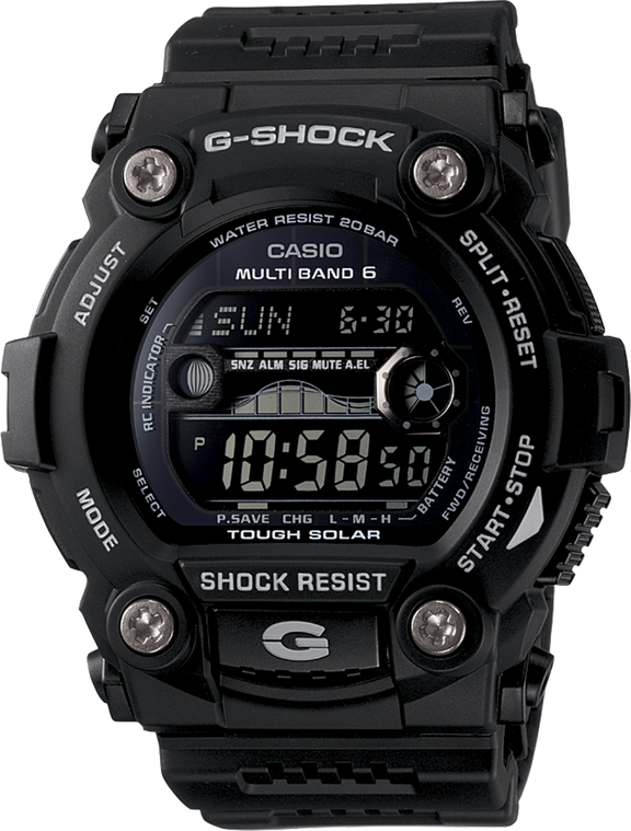 G-SHOCK Black Solar Atomic Rescue Digital Men's Watch