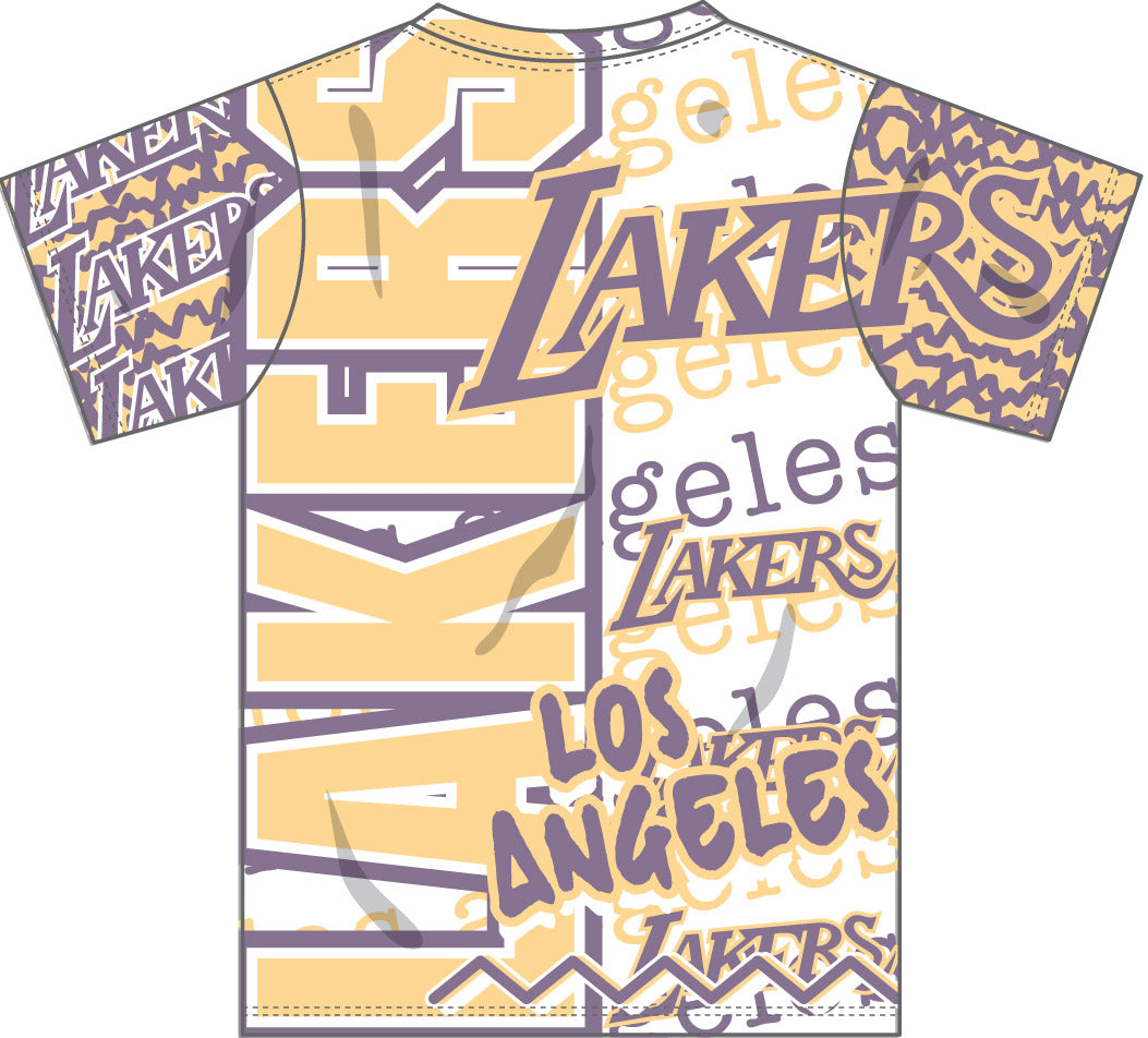 Los Angeles Lakers Jumbotron Sublimated Short Sleeve Tee