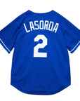 Mitchell & Ness Authentic Tommy Lasorda Los Angeles Dodgers 1995 Button Front Jersey