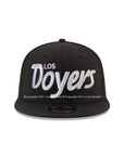 Los Angeles Dodgers Black on White Los Doyers MLB Basic 9Fifty Snapback