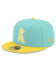 Los Angeles Angels of Anaheim Mint Lemon 2 Tone 59Fifty Fitted