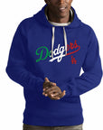 Los Angeles Dodgers X Mexico Antigua Royal Blue Victory Pullover Hoodie