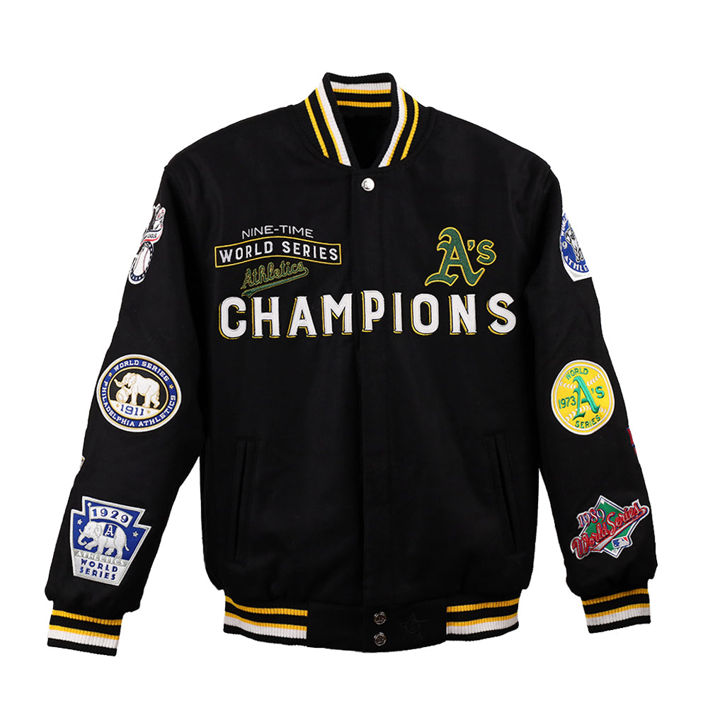 Oakland Athletics 9 Time World Series Champions Reversible Jacket