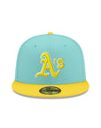 Oakland Athletics Mint Lemon 2 Tone 59Fifty Fitted