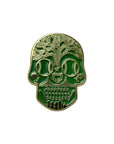 CrownMinded Oakland Athletics Skull Green Gold Cap Pin