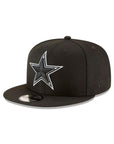 Dallas Cowboys NFL Black on White 9Fifty Snapback