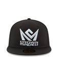 CrownMinded Black on White 59Fifty Fitted