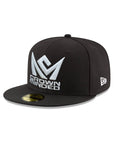 CrownMinded Black on White 59Fifty Fitted