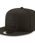 St. Louis Cardinals Black on Black 9Fifty Snapback
