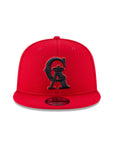 California Angels Scarlet Red On Black 9Fifty Snapback