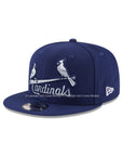 St. Louis Cardinals Royal Blue on White 9Fifty Snapback