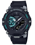 G-SHOCK Analog-Digital Carbon Core Guard Black and Turquoise Watch