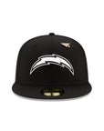 Los Angeles Chargers X Paper Planes NFL Black on White 59Fifty Fitted