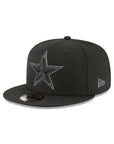 Dallas Cowboys NFL Black on Gray 9Fifty Snapback