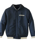 Dallas Cowboys Hooded Jacket with Fleece Sleeves Reversible Jacket