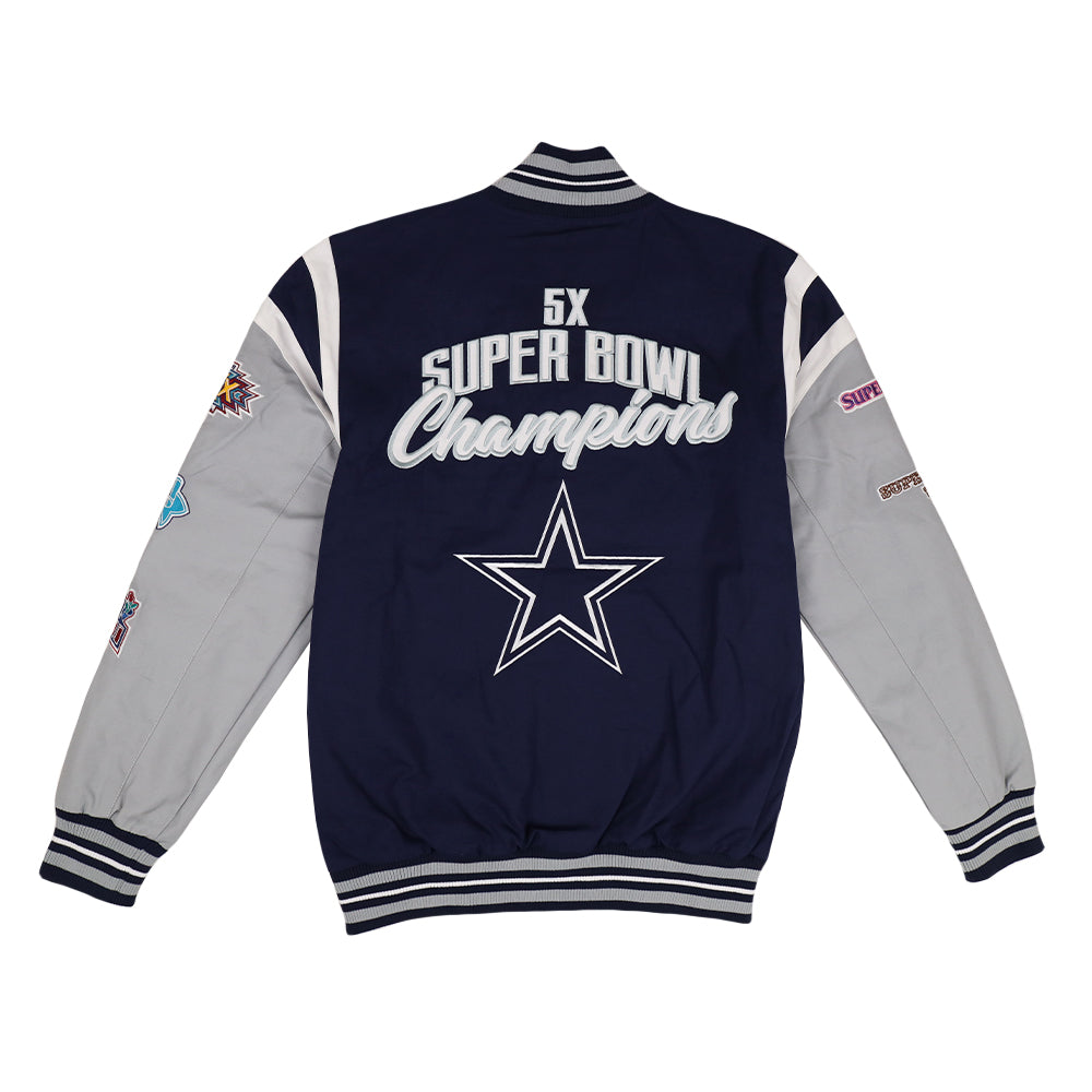 Dallas Cowboys G-III 5X Superbowl Champions Varsity Jacket L