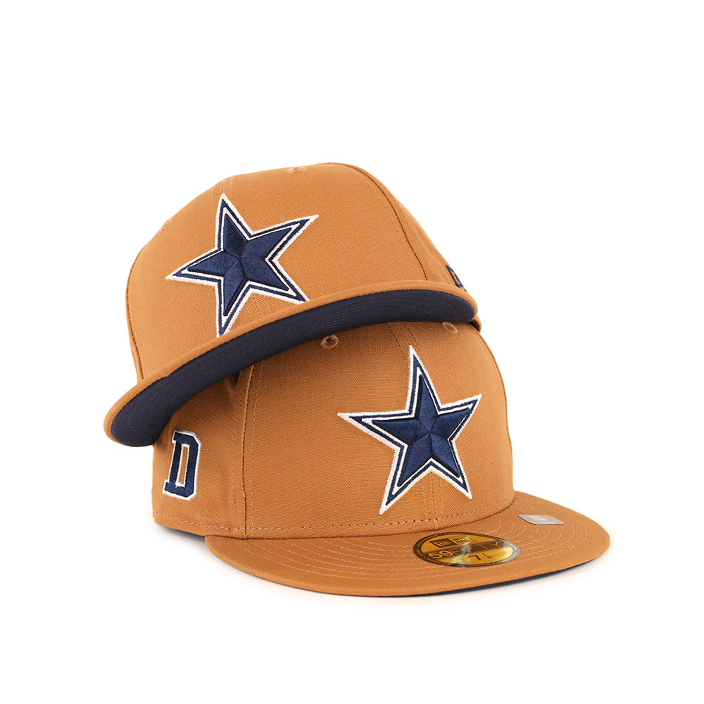 Dallas Cowboys NFL Bronze Navy Color Pack 59Fifty Fitted Cap