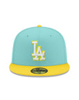 Los Angeles Dodgers Mint Lemon 2 Tone 59Fifty Fitted