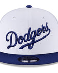 Los Angeles Dodgers Royal Script on White Wordmark Mlb Basic 9Fifty Snapback